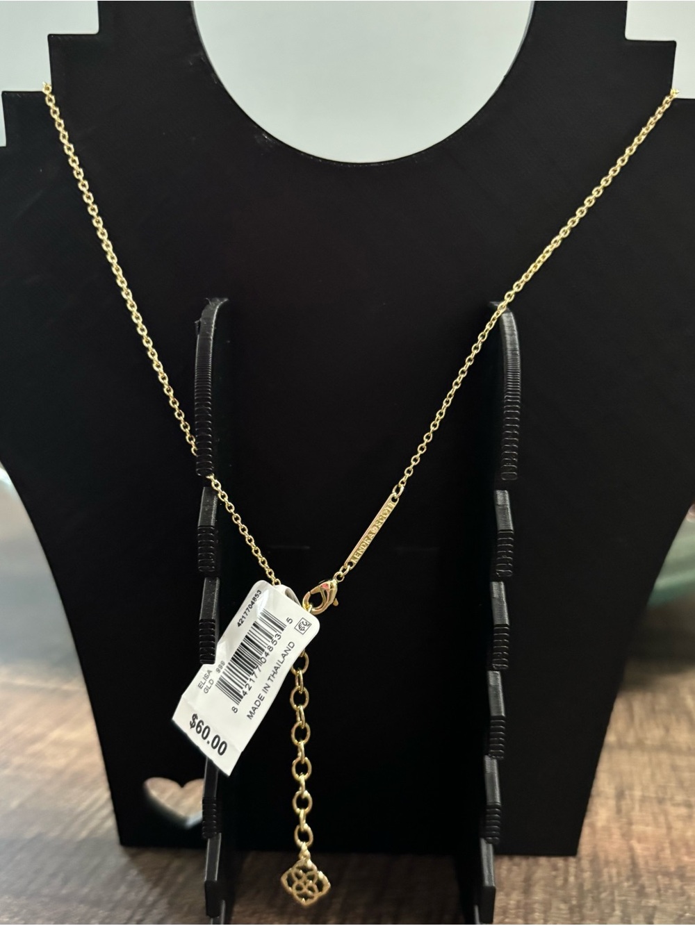 Kendra Scott Jade Green Illusion Necklace - Picture 6 of 7